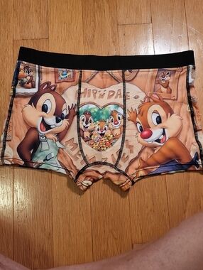 Source Unknown Tan Cartoon Chipmunk Print Kids Bottoms